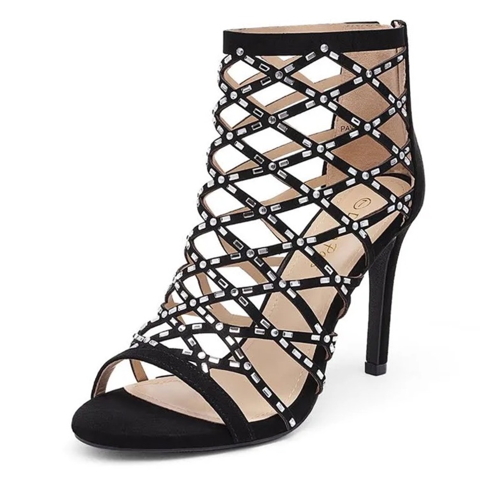 Dream Pairs Strappy Stiletto Rhinestone Sandals Size 7 in new condition